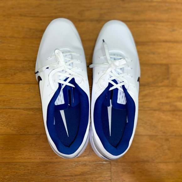 Nike React Vapor 2 Golf Spikes Cleats White Indigo Blue BV1135-102 Men\'s Size main image 5